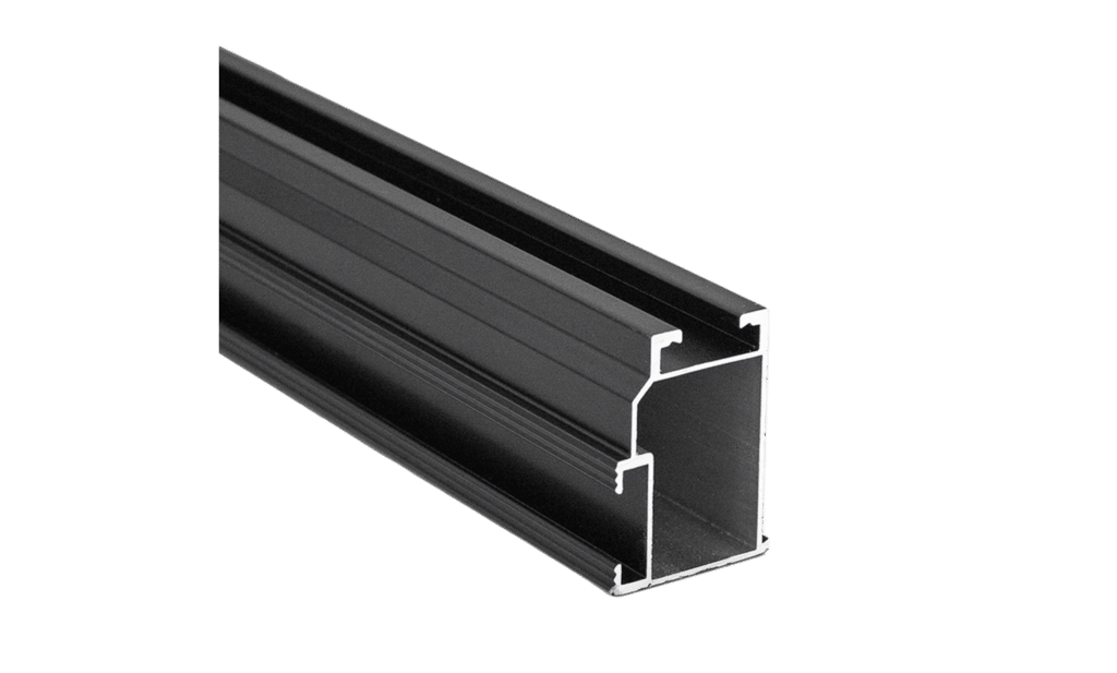 RAIL BLACK 36.5 x H50 mm - 1,20m